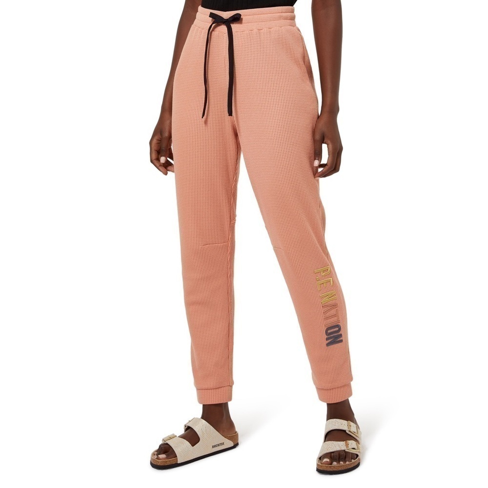 P.E Nation Rebound Track Pants in Coral Mid Size Medium Embroidered Logo
